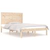 vidaXL Estructura de cama de matrimonio madera maciza 135x190 cm