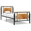 vidaXL Estructura de cama sin colch&oacute;n metal 90x200 cm
