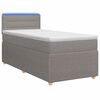 vidaXL Cama box spring con colch&oacute;n con tiras LED Topo 80 x 200 cm Tela
