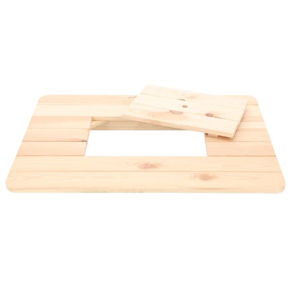 Esschert Design Tablero de mesa de cajas de cerveza natural