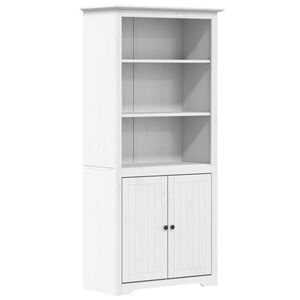 vidaXL Librer&iacute;a BODO madera maciza de pino blanco 82x40x173 cm