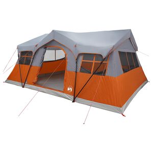 vidaXL Tienda Familiar 487 x 340 x 216 cm Gris y naranja