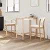 vidaXL Sillas de comedor 2 pcs Natural 48 x 49 x 95 cm
