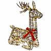 vidaXL Reno Navide&ntilde;o 3D LOVIISA 140 LED Blanco C&aacute;lido 55 x 22 x 63 cm