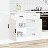 vidaXL Mueble bajo de cocina Porto madera contrachapada blanca