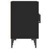 vidaXL Mueble para TV madera de ingeniería negro 150x30x50 cm
