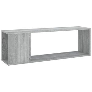 vidaXL Mueble de TV madera contrachapada gris Sonoma 100x24x32 cm