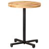 vidaXL Mesa de bistr&oacute; redonda madera de mango rugosa &Oslash;60x75 cm