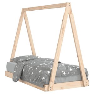 vidaXL Estructura de cama para ni&ntilde;os madera maciza de pino 70x140 cm