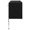 vidaXL Mueble de TV Montado en la Pared Roble Negro 100 x 35 x 41 cm