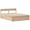 vidaXL Estructura de cama sin colch&oacute;n madera maciza de pino 140x190 cm