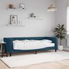 vidaXL Sof&aacute; cama con colch&oacute;n terciopelo azul 80x200 cm