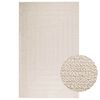 vidaXL Alfombra ZIZUR apariencia yute interior exterior crema