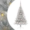vidaXL &Aacute;rbol de Navidad Artificial Preiluminado Plateado 120 cm PET