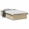 vidaXL Cama con cajones madera ingenier&iacute;a roble Sonoma 90x200 cm