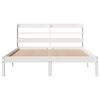 vidaXL Estructura de cama sin colch&oacute;n madera de pino blanca 150x200 cm