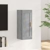 vidaXL Armario de pared madera de ingeniería gris Sonoma 35x34x90 cm