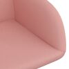 vidaXL Sillas de comedor giratorias 4 unidades de terciopelo rosa