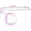 vidaXL Toldo retr&aacute;ctil autom&aacute;tico marr&oacute;n 500x300 cm