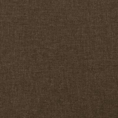 vidaXL Cama box spring con colchón tela marrón oscuro 120x200 cm