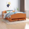 vidaXL Estructura de cama 4 cajones madera pino marr&oacute;n miel 140x200 cm