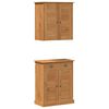 vidaXL Juego de muebles de ba&ntilde;o VIGO 2 uds. Marr&oacute;n y Marr&oacute;n Miel