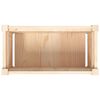 vidaXL Jardinera de madera maciza de pino 60x31x31 cm