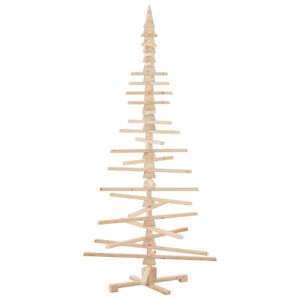 vidaXL &Aacute;rbol de Navidad de madera de adorno madera maciza pino 210 cm