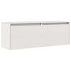 vidaXL Armario de pared de madera maciza de pino blanco 100x30x35 cm