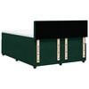 vidaXL Cama box spring con colch&oacute;n terciopelo verde oscuro 140x200 cm