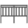 vidaXL Cabecero de cama madera maciza de pino gris 156x4x100 cm