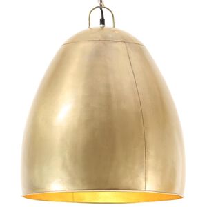 vidaXL L&aacute;mpara colgante industrial redonda 25 W lat&oacute;n 42 cm E27