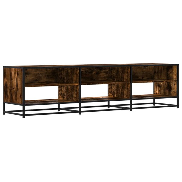 vidaXL Mueble para TV madera de ingenier&iacute;a roble ahumado 180x40x46 cm
