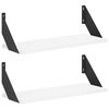 vidaXL Estanter&iacute;as de pared 2 uds. Blanco 50 x 20 x 17 cm