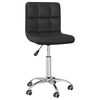 vidaXL Silla de oficina giratoria de cuero sint&eacute;tico negro