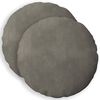 vidaXL Funda de almohada 2 pcs HEERLEN Gris Claro &Oslash; 40 cm Terciopelo