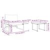 vidaXL Conjunto de sofás de jardín 2 pcs Taupé Acero