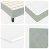 vidaXL Cama tipo Box Spring Gris claro 90 x 200 cm Terciopelo