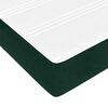 vidaXL Cama box spring con colch&oacute;n terciopelo verde oscuro 120x200 cm