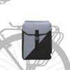 vidaXL Bolsa de bicicleta Negro y Gris 15.5 x 31.5 x 40 cm Poliéster