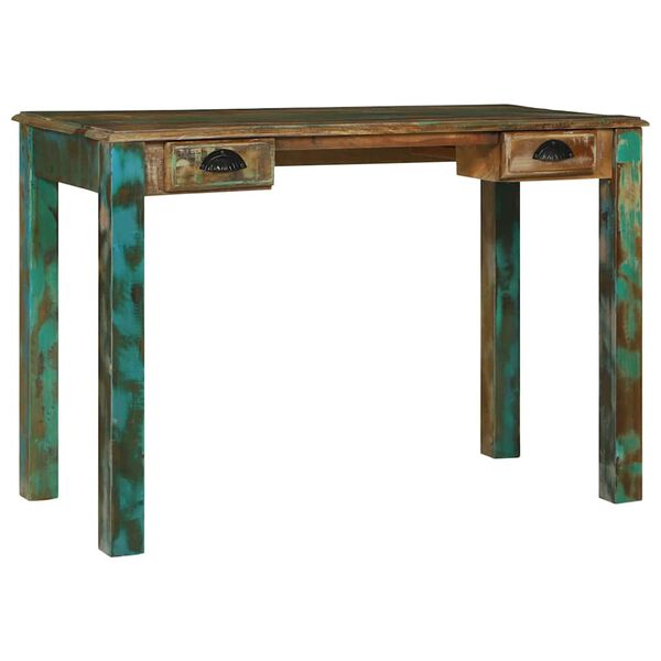 vidaXL Escritorio Marrón 112 x 55 x 76 cm Madera maciza recuperada