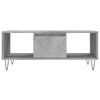 vidaXL Mesa de centro madera contrachapada gris hormig&oacute;n 90x50x36,5 cm