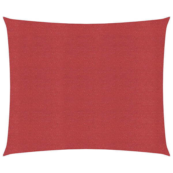 vidaXL Toldo de vela rojo HDPE 160 g/m² 4,5x4,5 m