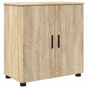 vidaXL Gabinete de Ba&ntilde;o con puerta Roble Sonoma 61 x 35 x 64 cm