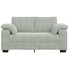 vidaXL Sof&aacute; Loveseat gris claro 160x77x82 cm terciopelo