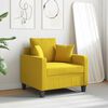 vidaXL Sill&oacute;n de tela amarillo claro 60 cm