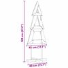 vidaXL Árbol de Navidad Marrón 120 cm Madera de teca maciza