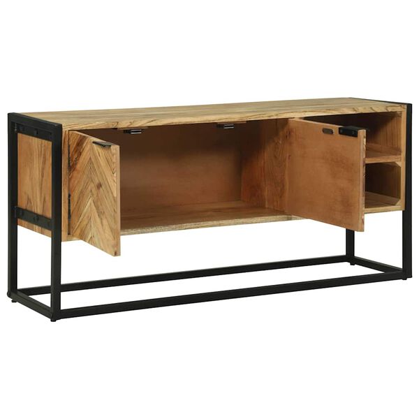 vidaXL Gabinete de TV Marrón 110 x 30 x 50 cm Madera maciza de Acacia