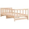vidaXL Sof&aacute; cama nido sin colch&oacute;n madera maciza 90x190 cm