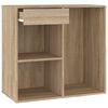 vidaXL Armario maquillaje madera contrachapada roble Sonoma 80x40x75cm